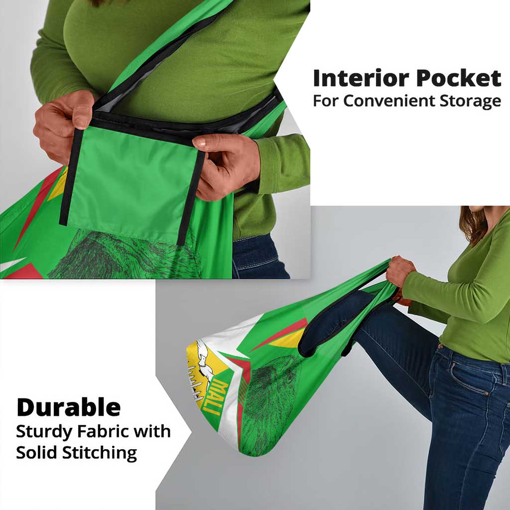 Mali Vulture Eagles Grocery Bag African Pattern Flag Color