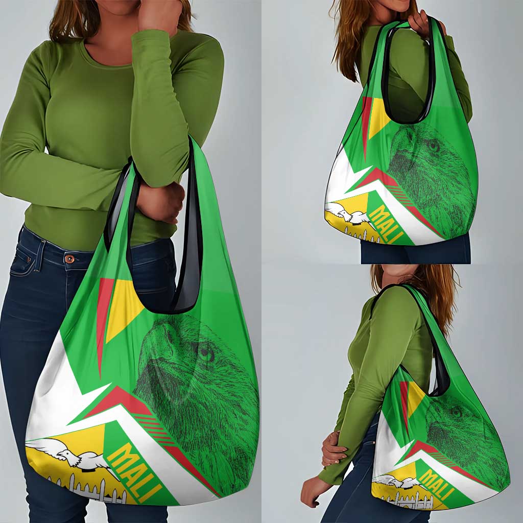 Mali Vulture Eagles Grocery Bag African Pattern Flag Color