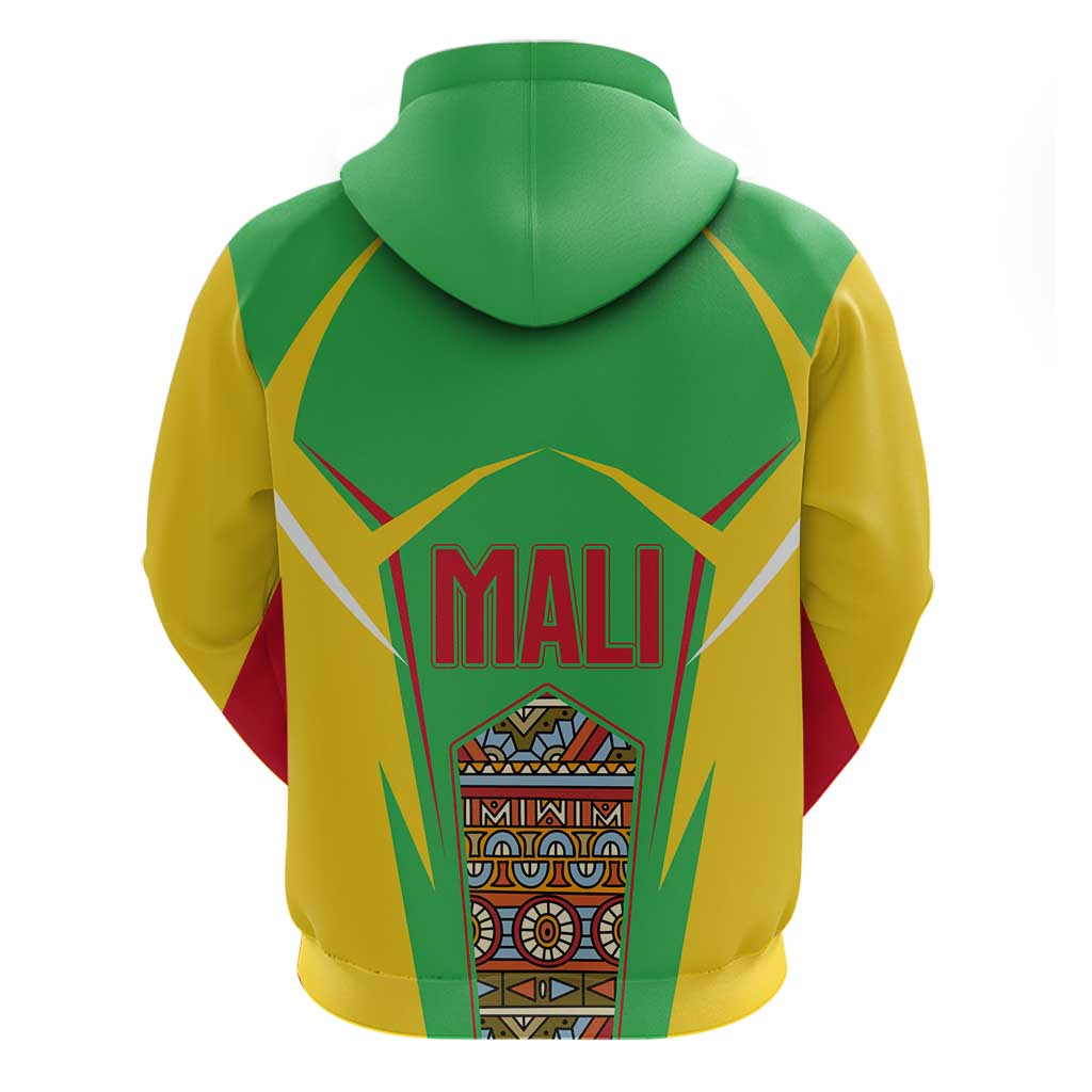 Mali Vulture Eagles Hoodie African Pattern Flag Color