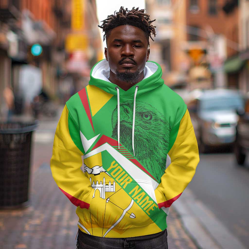 Mali Vulture Eagles Hoodie African Pattern Flag Color