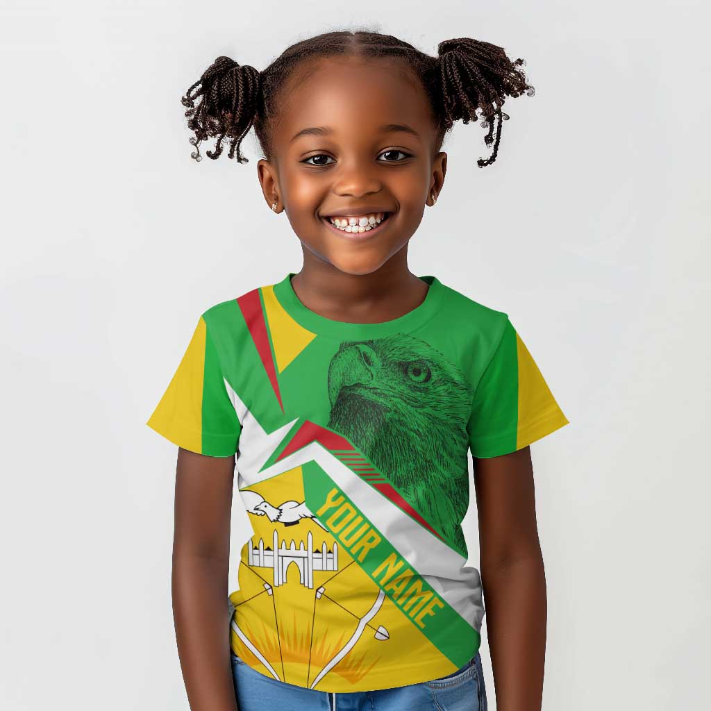 Mali Vulture Eagles Kid T shirt African Pattern Flag Color