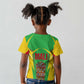 Mali Vulture Eagles Kid T shirt African Pattern Flag Color