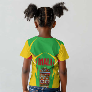 Mali Vulture Eagles Kid T shirt African Pattern Flag Color