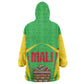 Mali Vulture Eagles Kid Wearable Blanket Hoodie African Pattern Flag Color