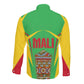 Mali Vulture Eagles Long Sleeve Button Shirt African Pattern Flag Color