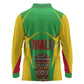 Mali Vulture Eagles Long Sleeve Polo Shirt African Pattern Flag Color