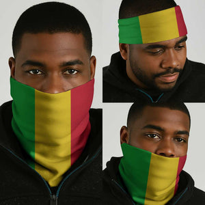 Mali Vulture Eagles Neck Gaiter African Pattern Flag Color - African Pride