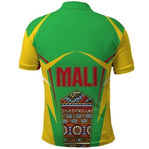 Mali Vulture Eagles Polo Shirt African Pattern Flag Color