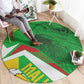Mali Vulture Eagles Round Carpet African Pattern Flag Color