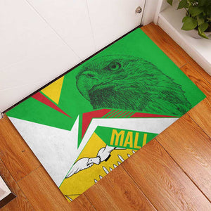Mali Vulture Eagles Rubber Doormat African Pattern Flag Color