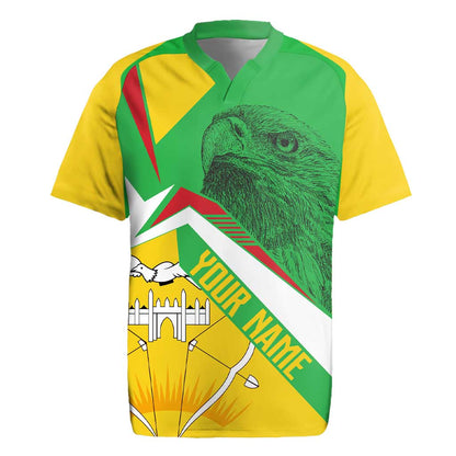Mali Vulture Eagles Rugby Jersey African Pattern Flag Color