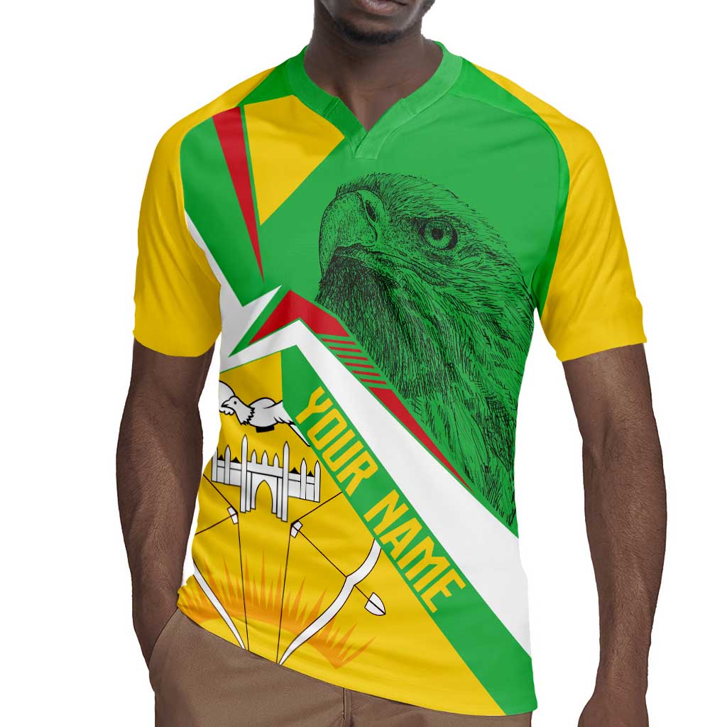 Mali Vulture Eagles Rugby Jersey African Pattern Flag Color
