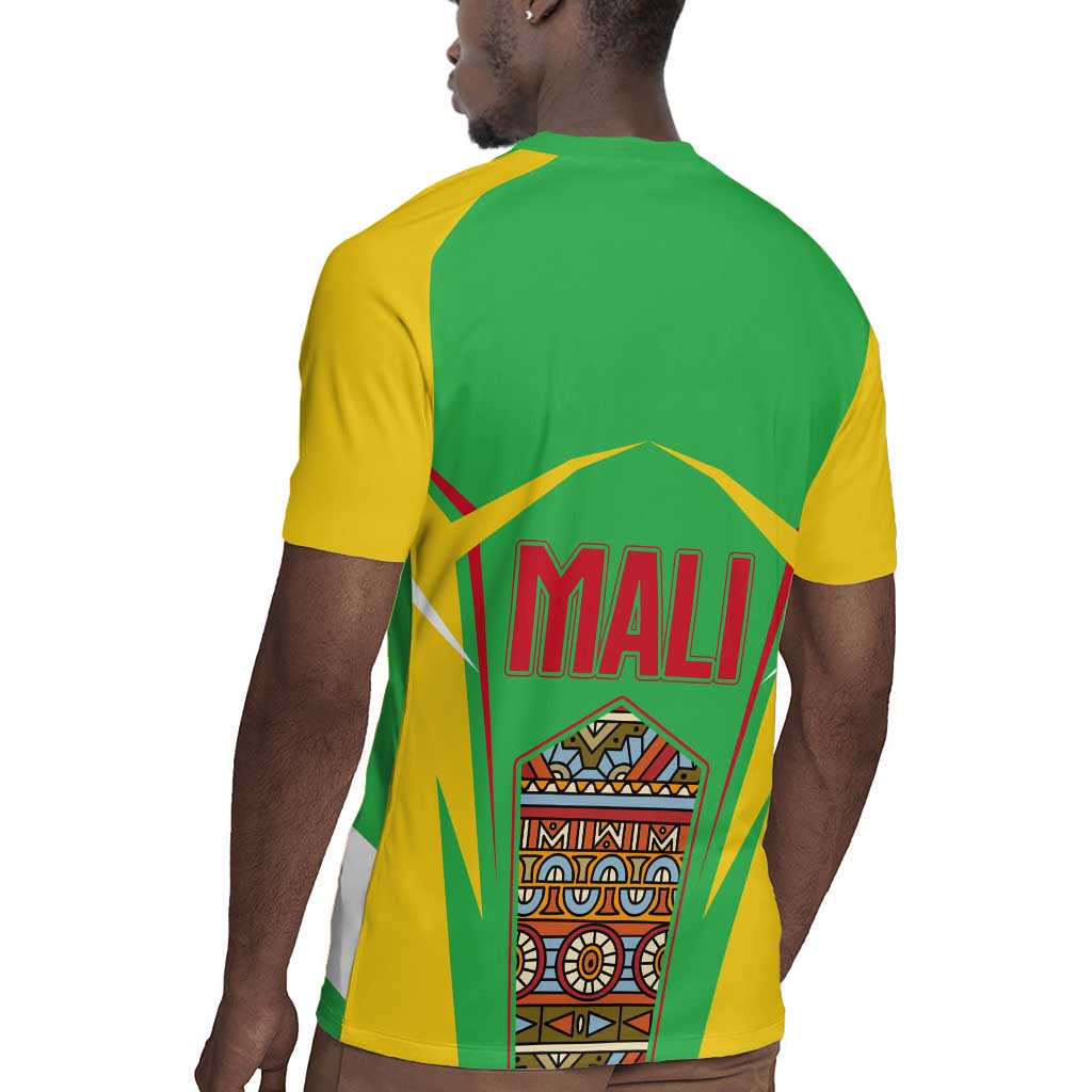 Mali Vulture Eagles Rugby Jersey African Pattern Flag Color