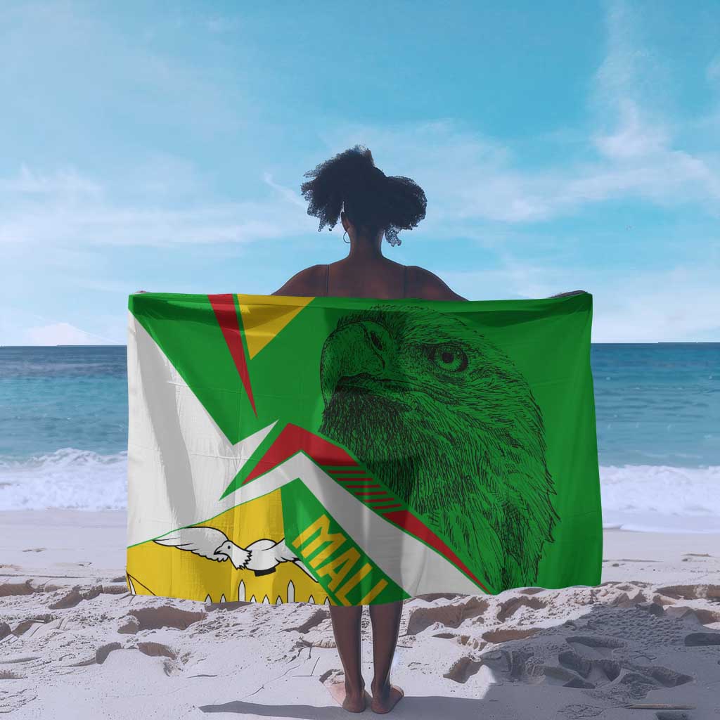 Mali Vulture Eagles Sarong African Pattern Flag Color
