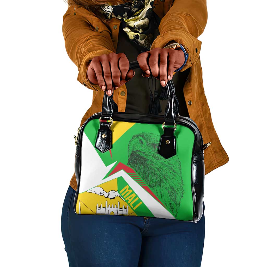 Mali Vulture Eagles Shoulder Handbag African Pattern Flag Color