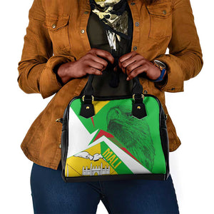 Mali Vulture Eagles Shoulder Handbag African Pattern Flag Color