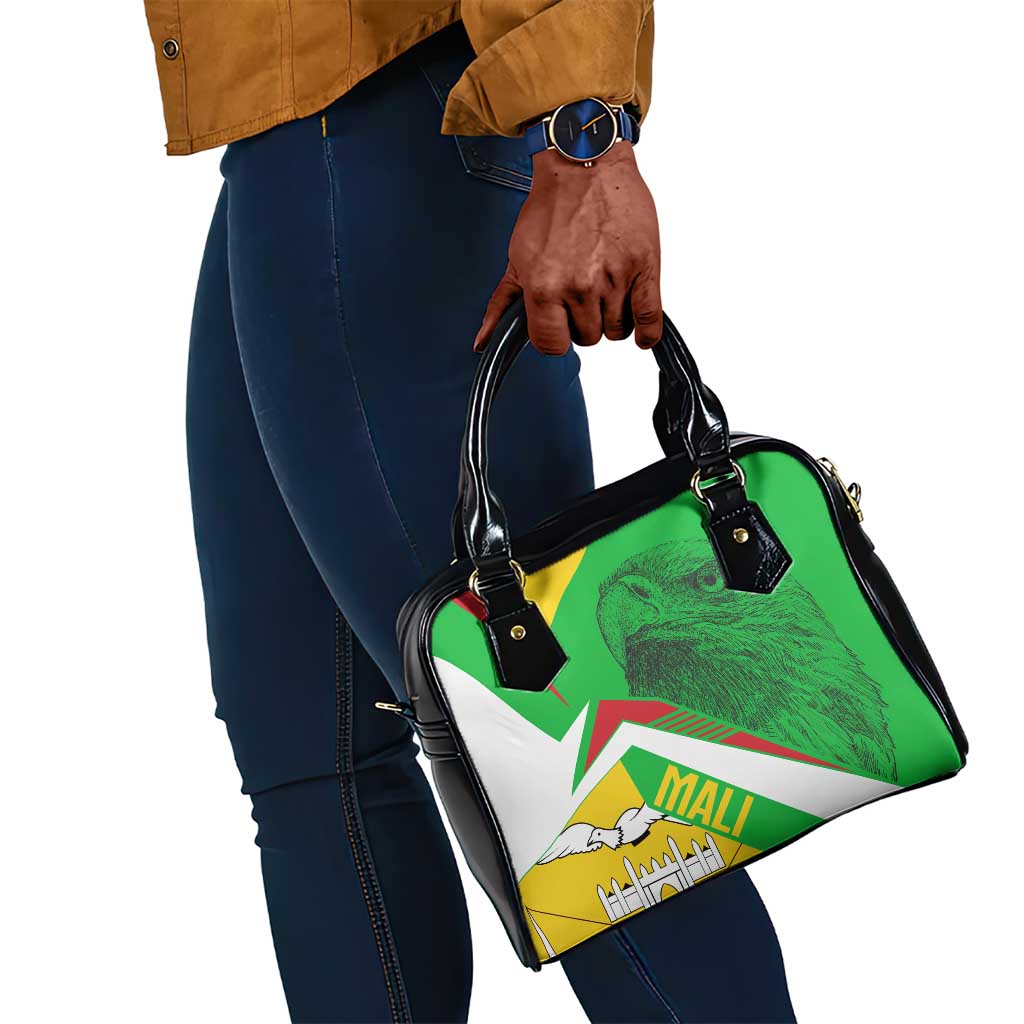 Mali Vulture Eagles Shoulder Handbag African Pattern Flag Color