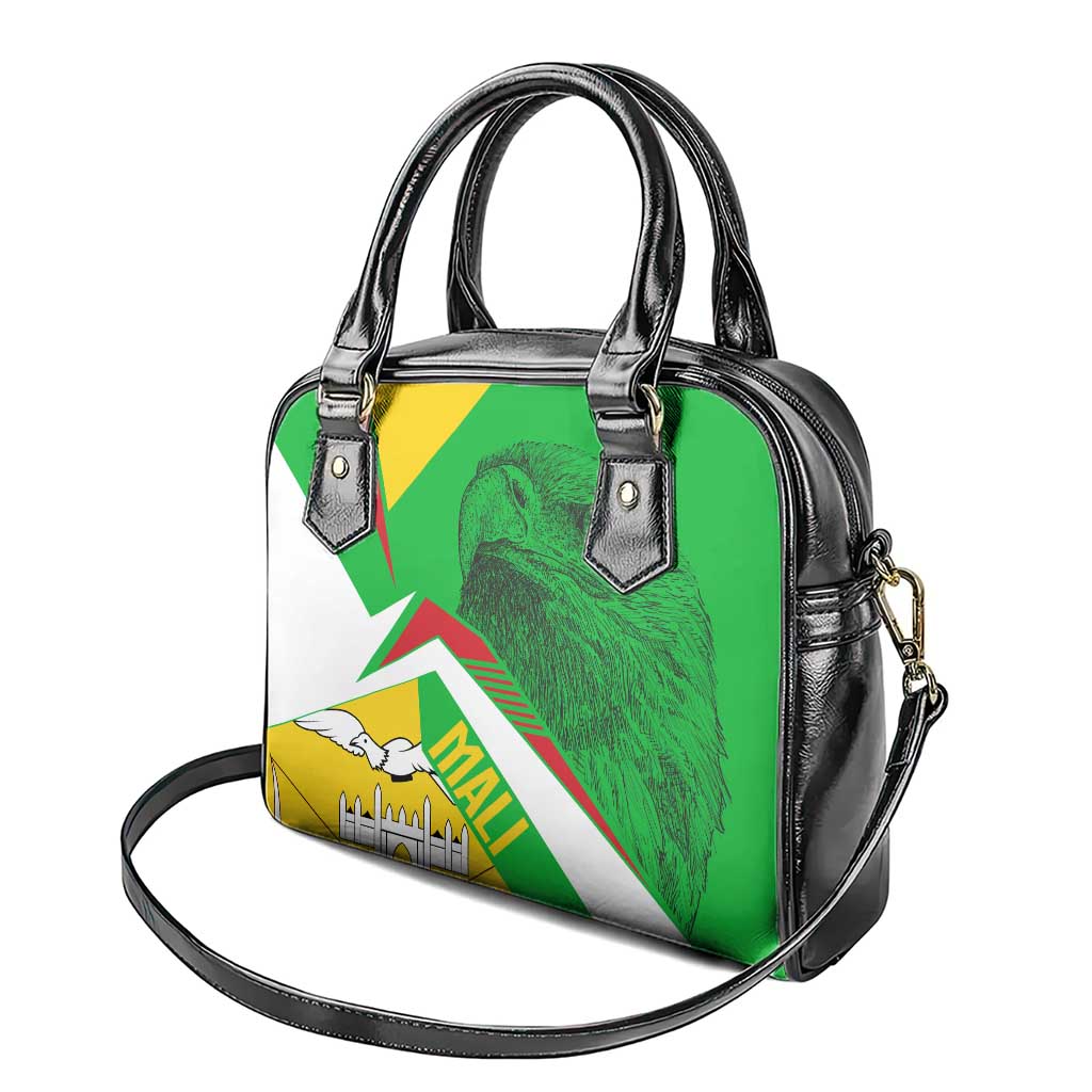 Mali Vulture Eagles Shoulder Handbag African Pattern Flag Color