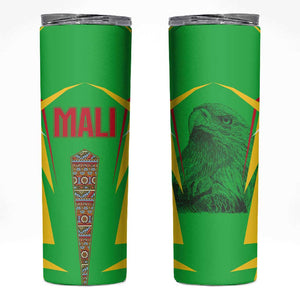 Mali Vulture Eagles Skinny Tumbler African Pattern Flag Color