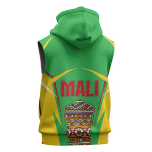 Mali Vulture Eagles Sleeveless Hoodie African Pattern Flag Color - African Pride