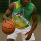 Mali Vulture Eagles Sleeveless Zip Hoodie African Pattern Flag Color - African Pride