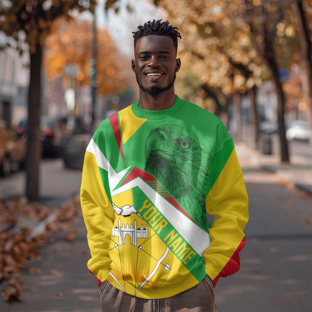 Mali Vulture Eagles Sweatshirt African Pattern Flag Color