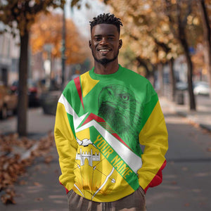 Mali Vulture Eagles Sweatshirt African Pattern Flag Color