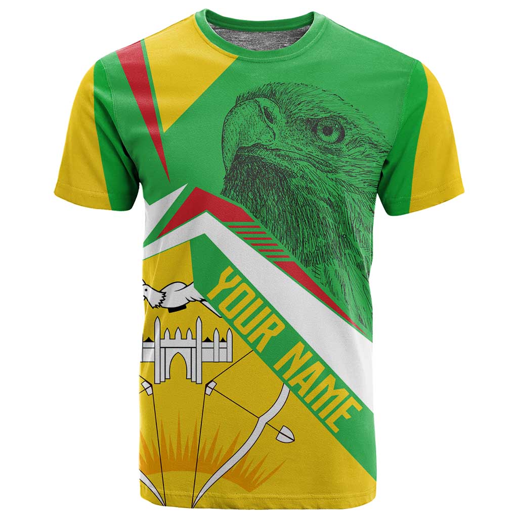 Mali Vulture Eagles T shirt African Pattern Flag Color