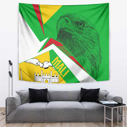 Mali Vulture Eagles Tapestry African Pattern Flag Color