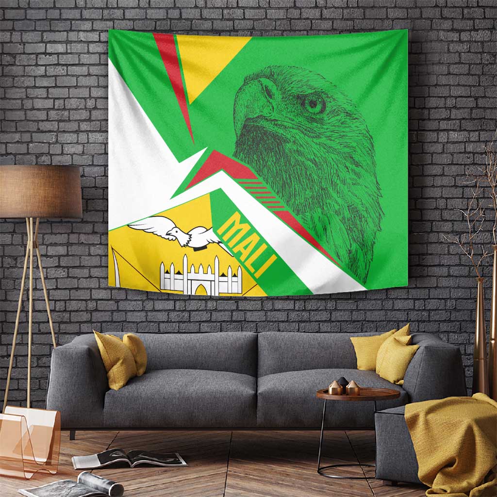 Mali Vulture Eagles Tapestry African Pattern Flag Color