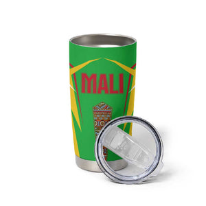 Mali Vulture Eagles Tumbler Cup African Pattern Flag Color