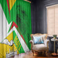 Mali Vulture Eagles Window Curtain African Pattern Flag Color