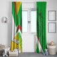 Mali Vulture Eagles Window Curtain African Pattern Flag Color