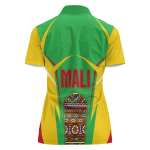 Mali Vulture Eagles Women Polo Shirt African Pattern Flag Color