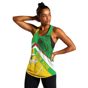 Mali Vulture Eagles Women Racerback Tank African Pattern Flag Color