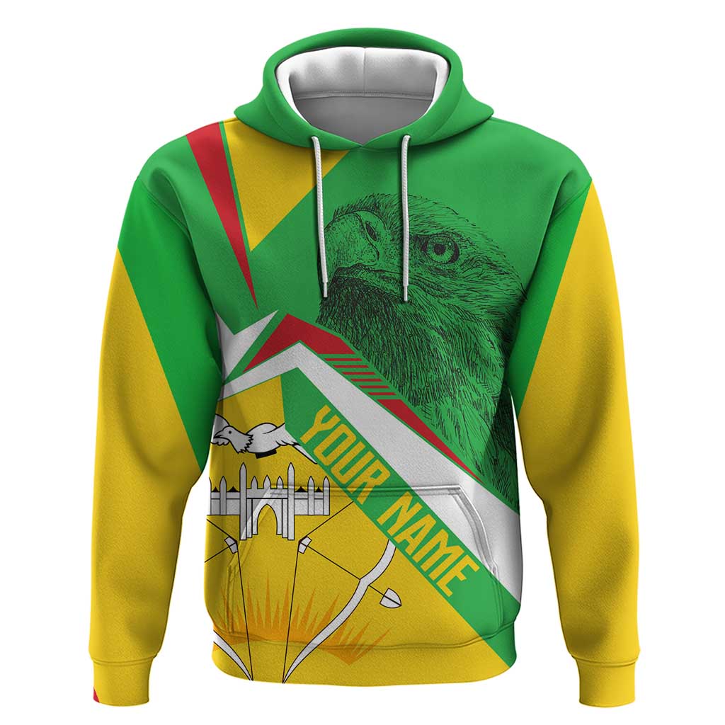 Mali Vulture Eagles Zip Hoodie African Pattern Flag Color