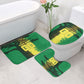 Personalized Senegal Football Lion Bathroom Set Fierce Roaring Lion Soccer Art With Senegal Flag