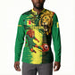 Personalized Senegal Football Lion Button Sweatshirt Fierce Roaring Lion Soccer Art With Senegal Flag