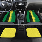 Personalized Senegal Football Lion Car Mats Fierce Roaring Lion Soccer Art With Senegal Flag