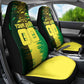Personalized Senegal Football Lion Car Seat Cover Fierce Roaring Lion Soccer Art With Senegal Flag