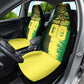 Personalized Senegal Football Lion Car Seat Cover Fierce Roaring Lion Soccer Art With Senegal Flag
