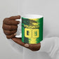 Personalized Senegal Football Lion Ceramic Mug Fierce Roaring Lion Soccer Art With Senegal Flag