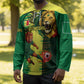 Personalized Senegal Football Lion Hockey Jersey Fierce Roaring Lion Soccer Art With Senegal Flag