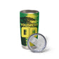 Personalized Senegal Football Lion Tumbler Cup Fierce Roaring Lion Soccer Art With Senegal Flag