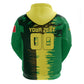 Personalized Senegal Football Lion Zip Hoodie Fierce Roaring Lion Soccer Art With Senegal Flag