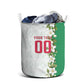 Personalized Algeria Football Desert Fox Laundry Basket Desert Fox Mascot Soccer Art With Floral Jasmine And Flag