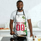 Personalized Algeria Football Desert Fox Apron Desert Fox Mascot Soccer Art With Floral Jasmine And Flag