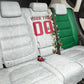 Personalized Algeria Football Desert Fox Back Car Seat Cover Desert Fox Mascot Soccer Art With Floral Jasmine And Flag
