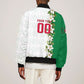 Personalized Algeria Football Desert Fox Bomber Jacket Desert Fox Mascot Soccer Art With Floral Jasmine And Flag