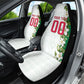 Personalized Algeria Football Desert Fox Car Seat Cover Desert Fox Mascot Soccer Art With Floral Jasmine And Flag
